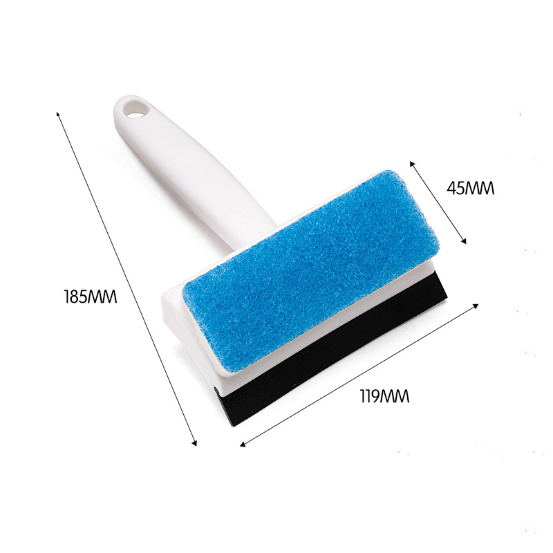 Household Cleaning Brushes Bath Kitchen Table Glass Cleaner Brush Scraping &amp; Washing Dual Purpose Shower Basin Window Cleaning Tools