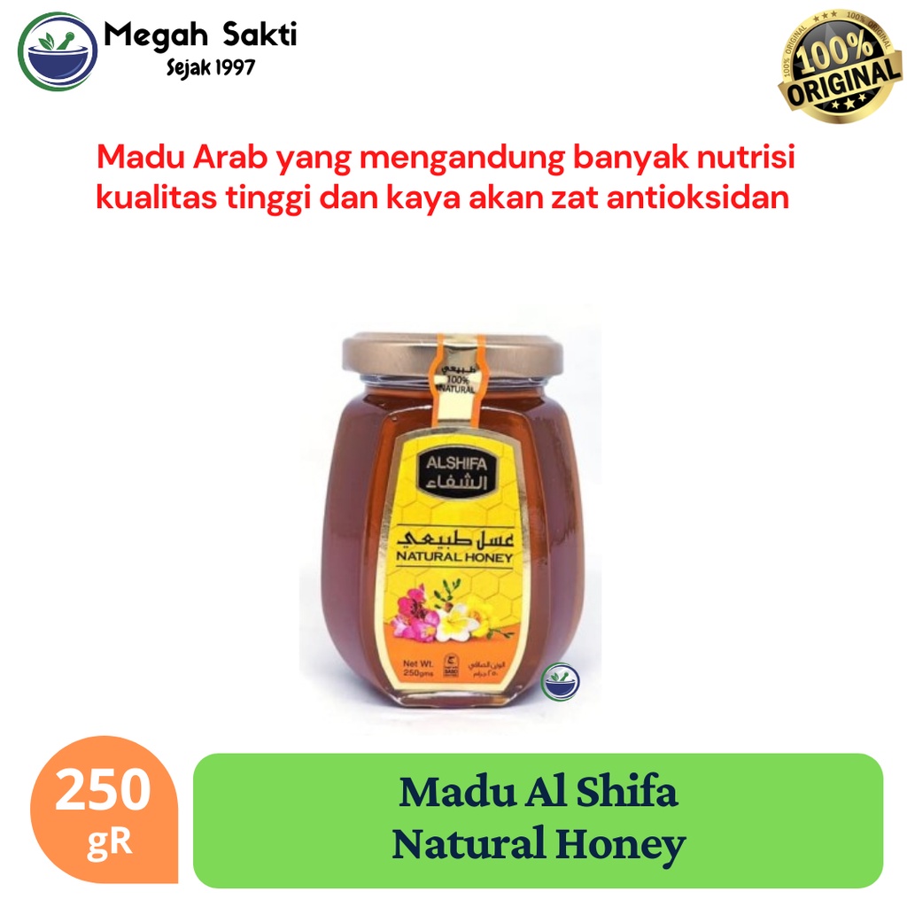 

Megah Sakti - Madu Al Shifa Asli 250 gR - Natural Honey Import Arab Asifa Original