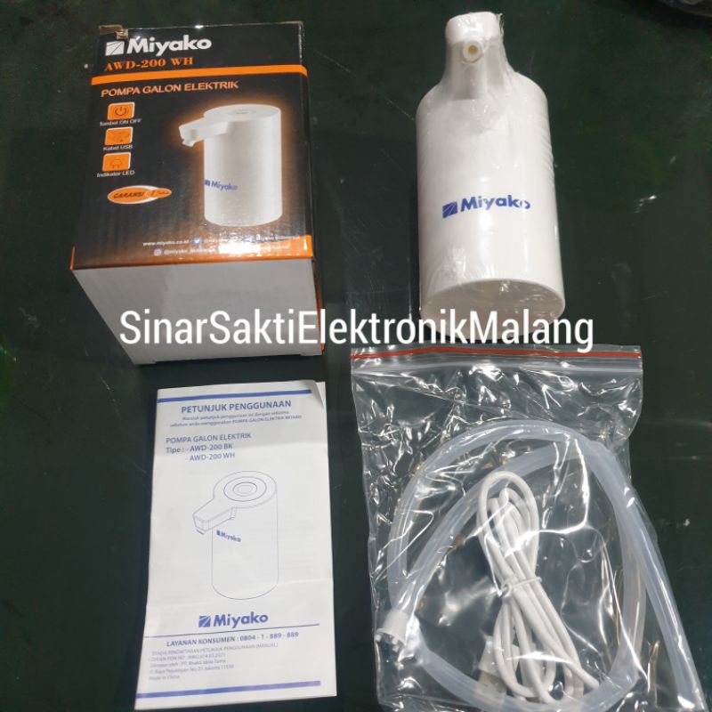 Pompa Air Galon Elektrik Miyako AWD 200 Portable Cas Water Dispenser