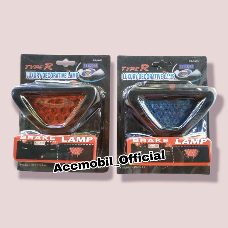 ✨ COD ✨ Lampu Stop Mobil Model F1 / Lampu Rem / Lampu Stop Brake lamp brakelamp Segitiga