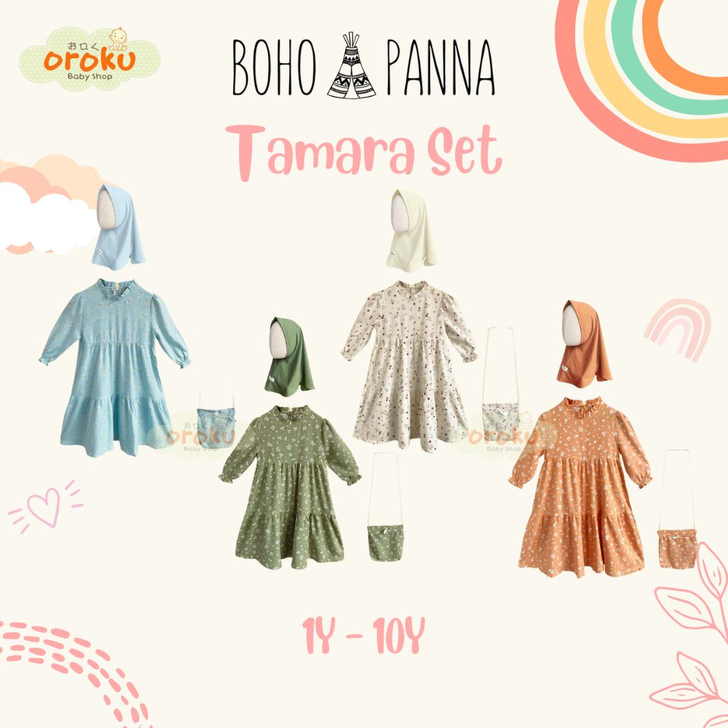 RAYA COLLECTION BOHOPANNA GAMIS TAMARA SET / GAMIS ANAK PEREMPUAN