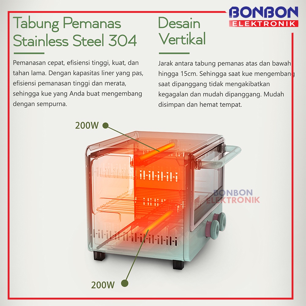 Flife Mini Milky Oven OV-10H 10L / OV 10H 400W