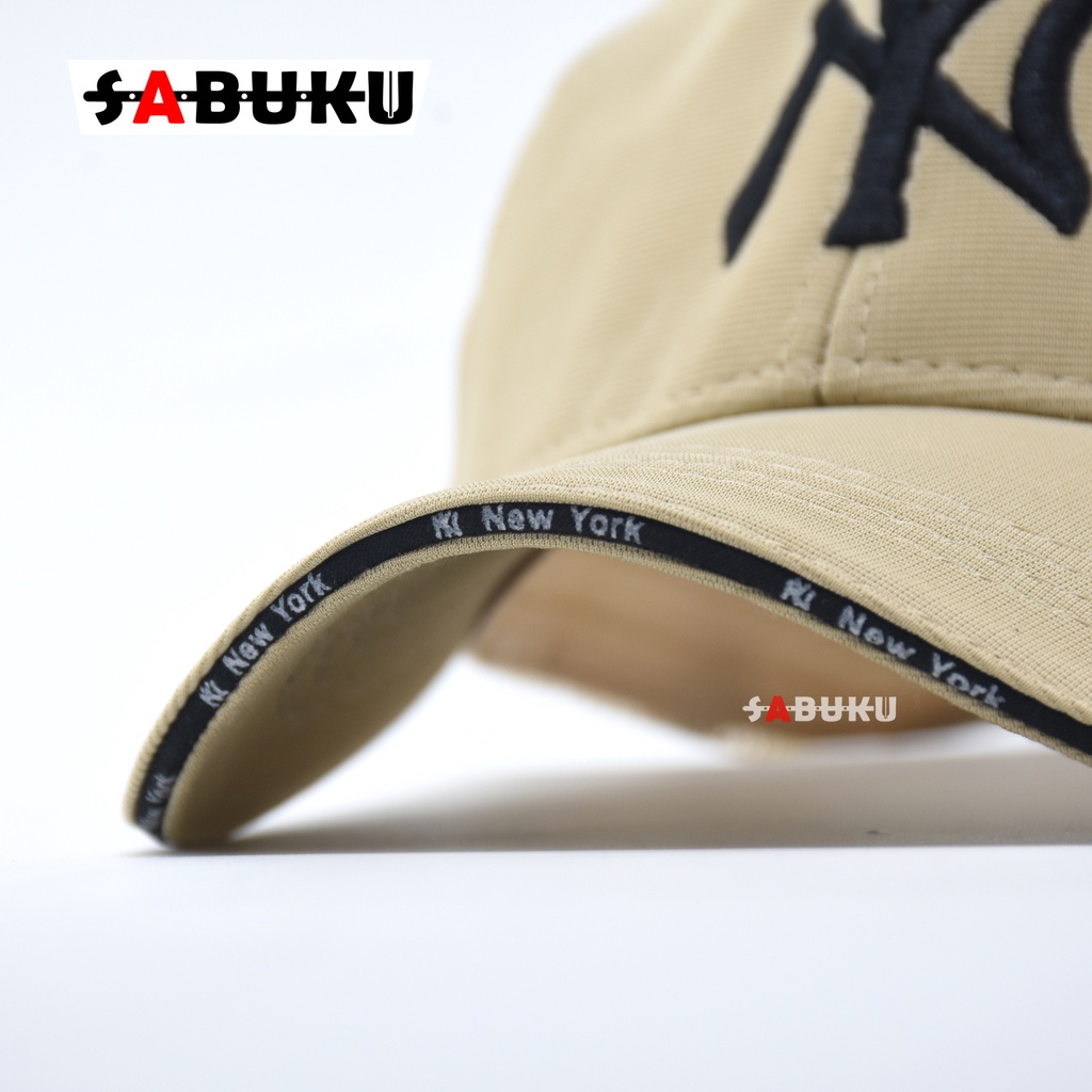 Topi Baseball Pria/Wanita Topi Sport Korea Topi Pria Distro Casual Hat Model Kekinian Anak Muda Bordir NY - 255