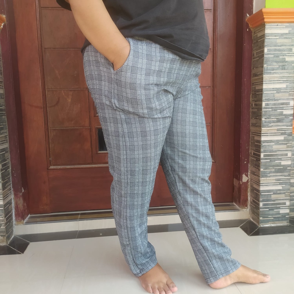 CELANA LUNA MOTIF KOTAK ZAARA / BAGGY PANTS TARTAN