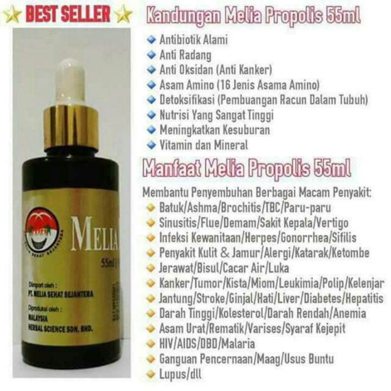 Propolis 55ml Original | Melia Propolis 55 ml