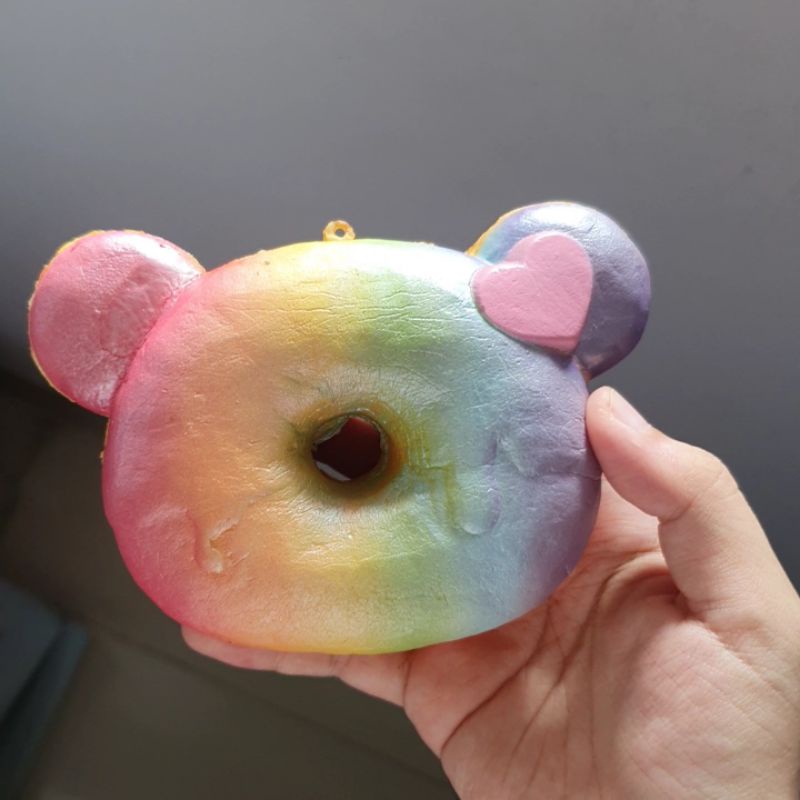 Squishy Yummiibear Rainbow Donut