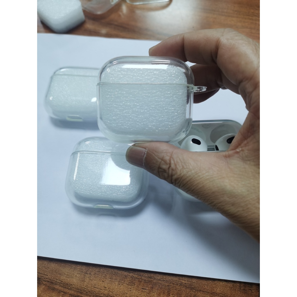 Case Kompatibel Untuk airpods pro headset bluetooth TPU Transparan Pelindung Lengan