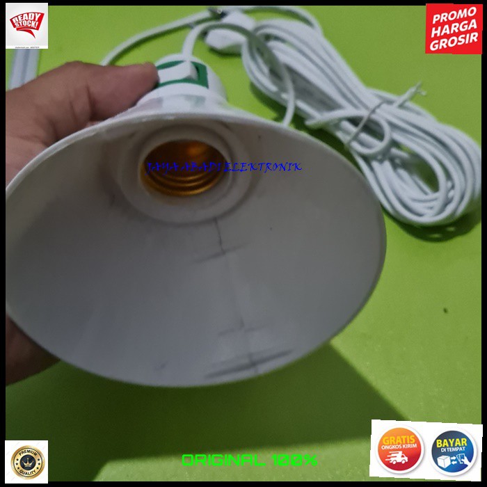 G562 SAMBUNGAN LAMPU 5 METER SAKLAR KAP EXTENSION FITING E27 COLOK COLOKAN LAMP LED BOHLAM TIDUR BELAJAR SLEEP BULB TES COLOKAN STOP KONTAK LISTRIK SETRUM FITTING  KEPITING BULD BOHLAM LED TES COLOKAN STOP KONTAK LISTRIK STRUM BULB LAMP TIDUR BELAJAR