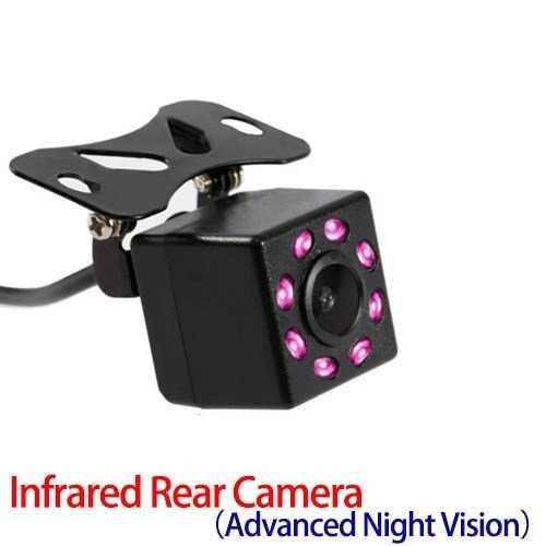 Kamera Belakang Mobil Car Rearview Camera 8LED Infrared Nightvision S9 - Black