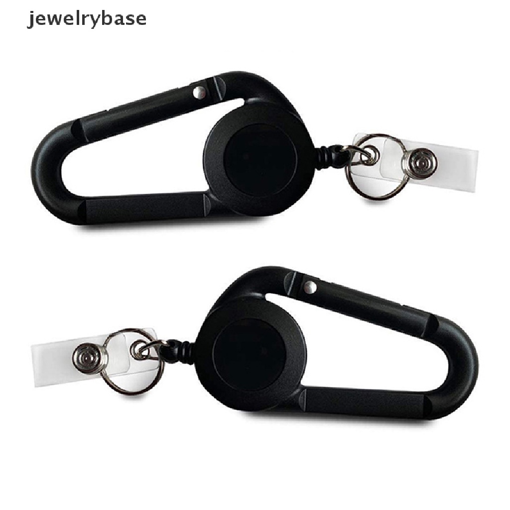 (jewelrybase) Gantungan Kunci Dengan Tali Lanyard Retractable Untuk Kartu ID