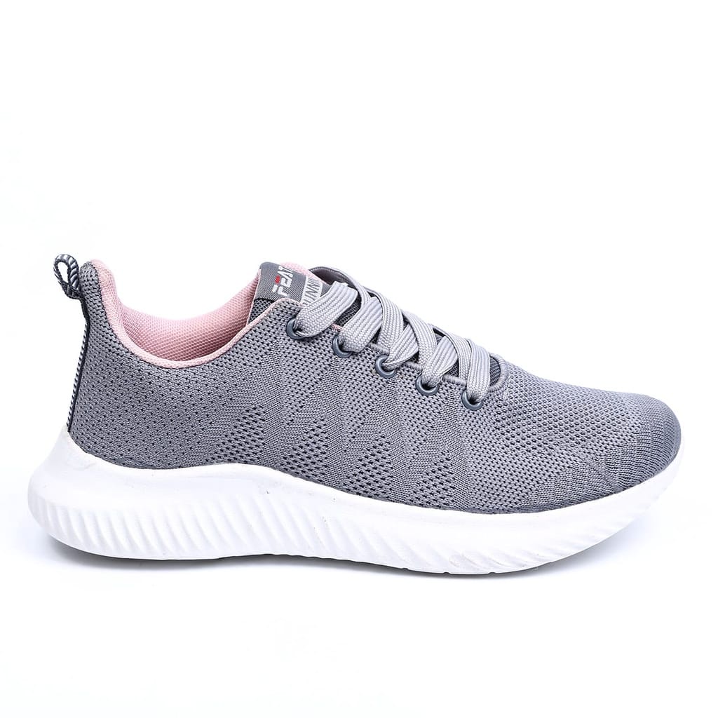 Sepatu Sports Wanita Sneakers Olahraga Cewek Shoes - C1112-Abu