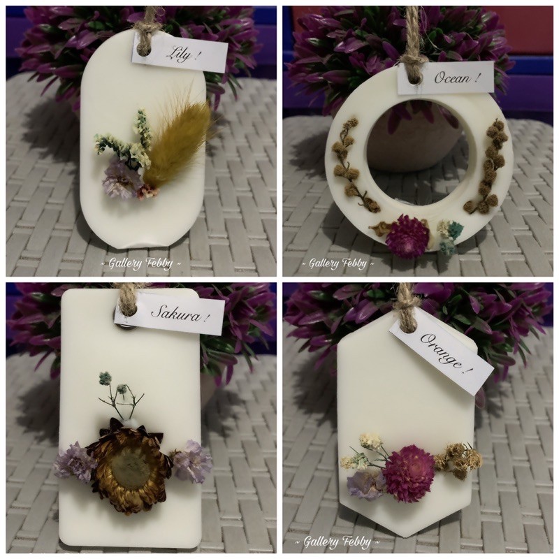 

(Beli >50pcs) Souvenir Botanical Wax Sachet Warna Putih