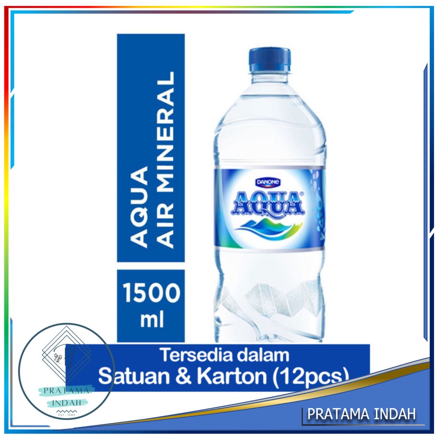 

AIR MINERAL AQUA / AIR AQUA 1,5 LITER BESAR 1 PCS (GROSIR & ECERAN)