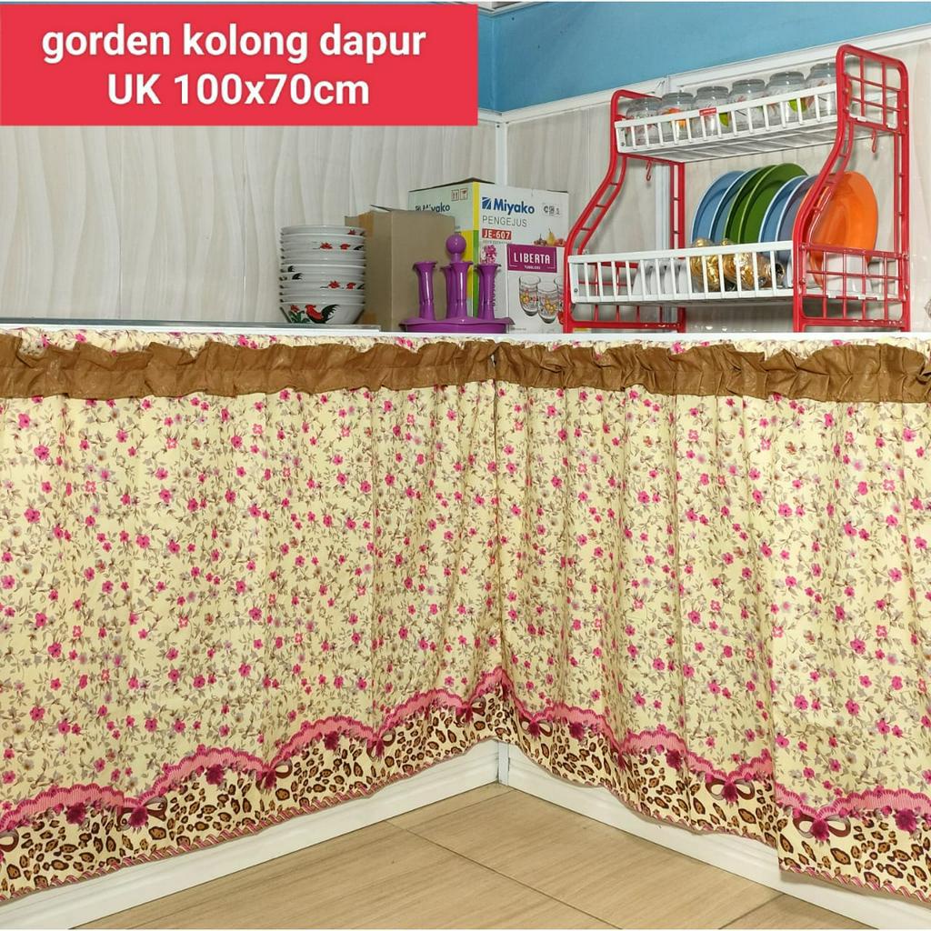 Gorden Katun Smokering / Hordeng cutton disperse / EMILY GORDYN /  mimimalis ring 12, 135 x 200 Korden Hordeng Tirai Jendela Pintu Varian Motip|| gorden kolong dapur