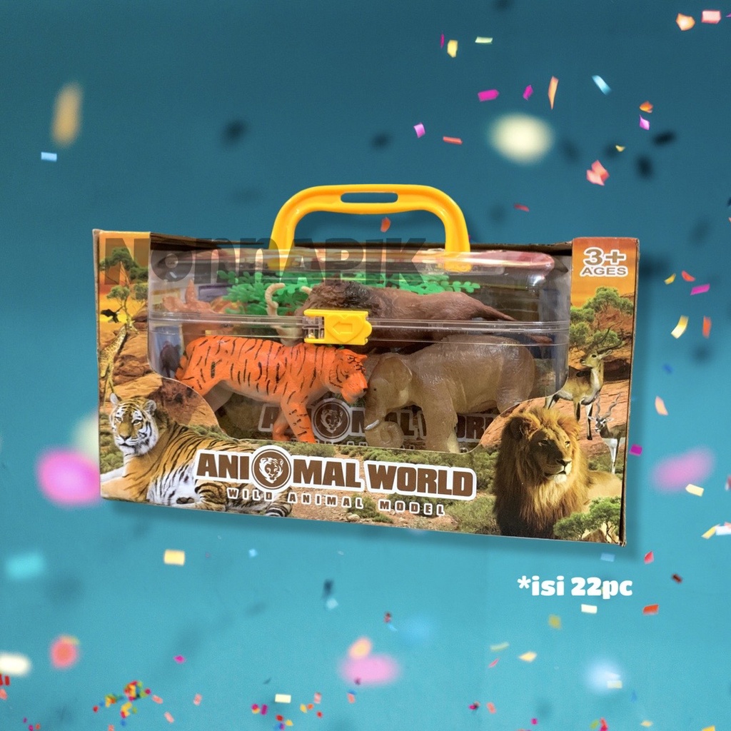 Mainan Animal World Zoo Africa Box