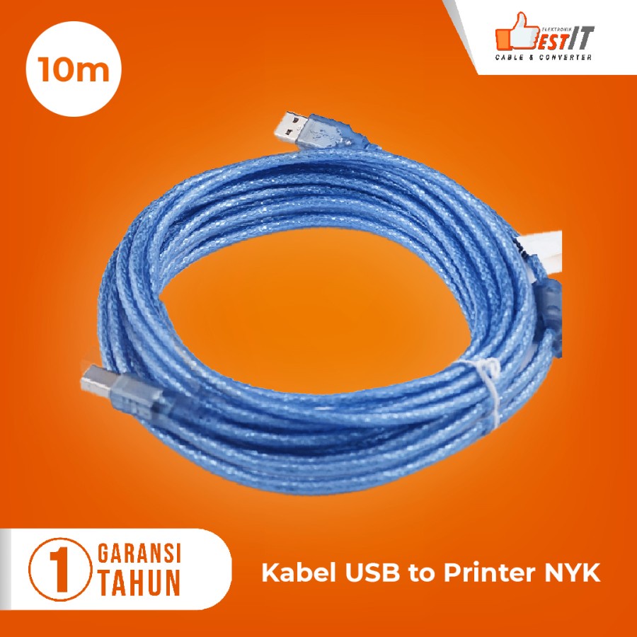 Kabel Printer USB 2.0 panjang 10 meter NYK