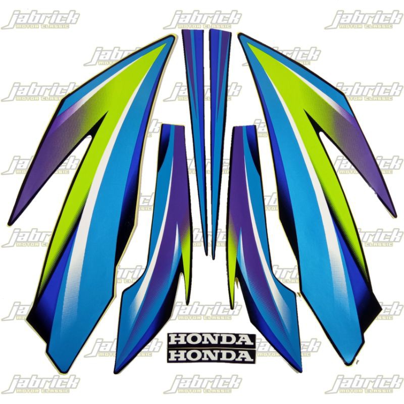 Striping Stiker Lis Standar Honda GL MAX 2004 Biru