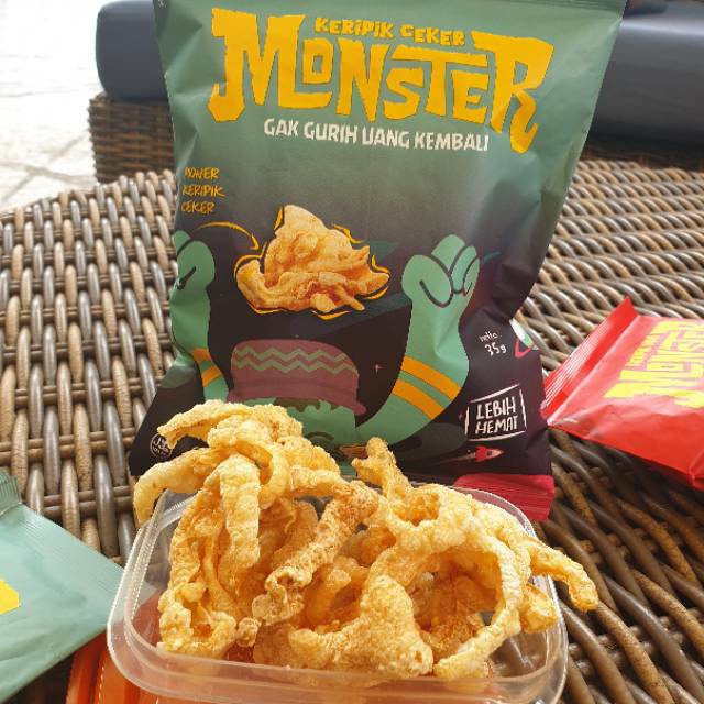 

Keripik Ceker Monster Ga Gurih Uang Kembali 50 gram