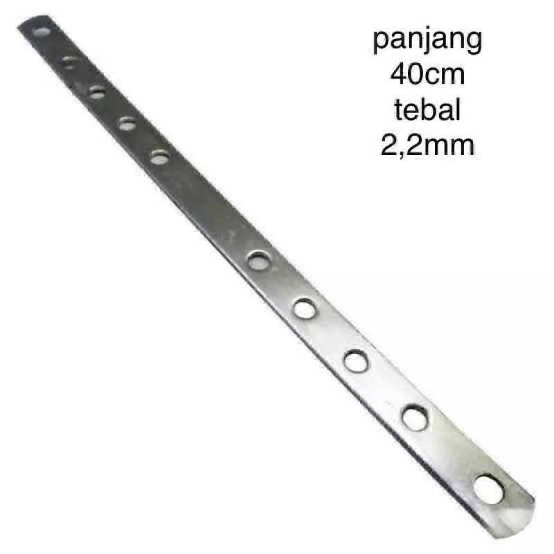 Panel tiang rem chrome 40cm tebal