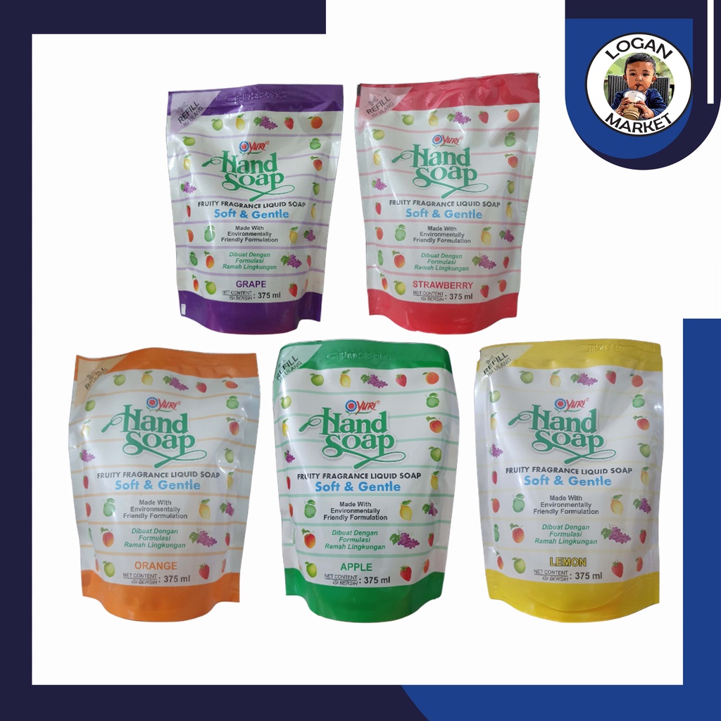 Yuri Hand Soap Handsoap Sabun Cuci Tangan Cair 375ml 375 ml Refill