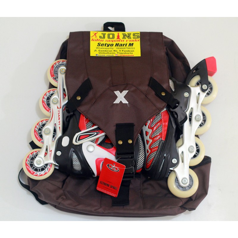 TAS SEPATU RODA SKATE BAG MERK EXTREME