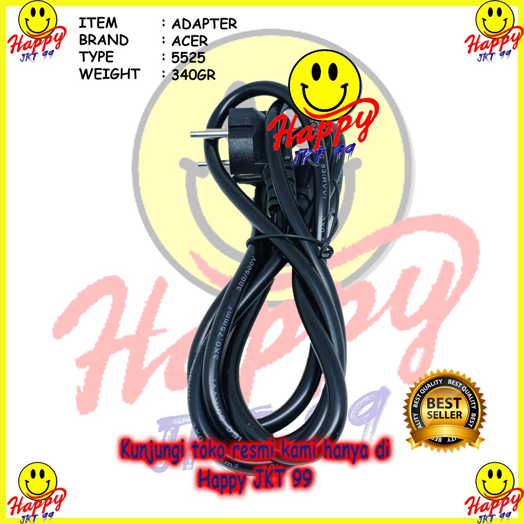 [ HAPPY JKT 99 ] ADAPTOR CHARGER LAPTOP ACER ASPIRE E1-470 E5-471 E5-411G E5-411