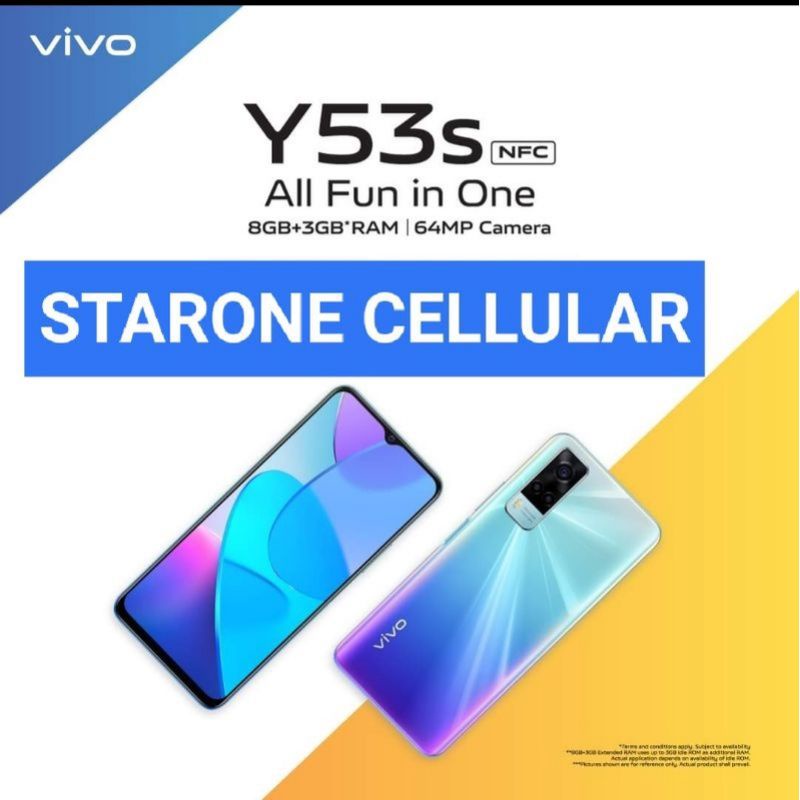 vivo Y53s 8/128 Garansi Resmi 2021 NFC [PROMO MURAH]