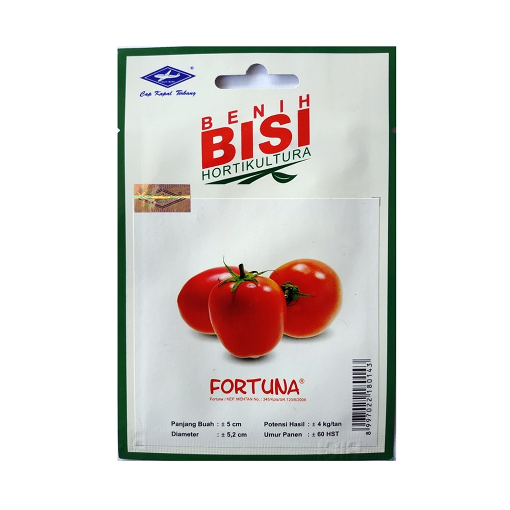Benih Tomat Buah Fortuna BISI Kemasan Urban Isi 100 Butir Bibit Tomato