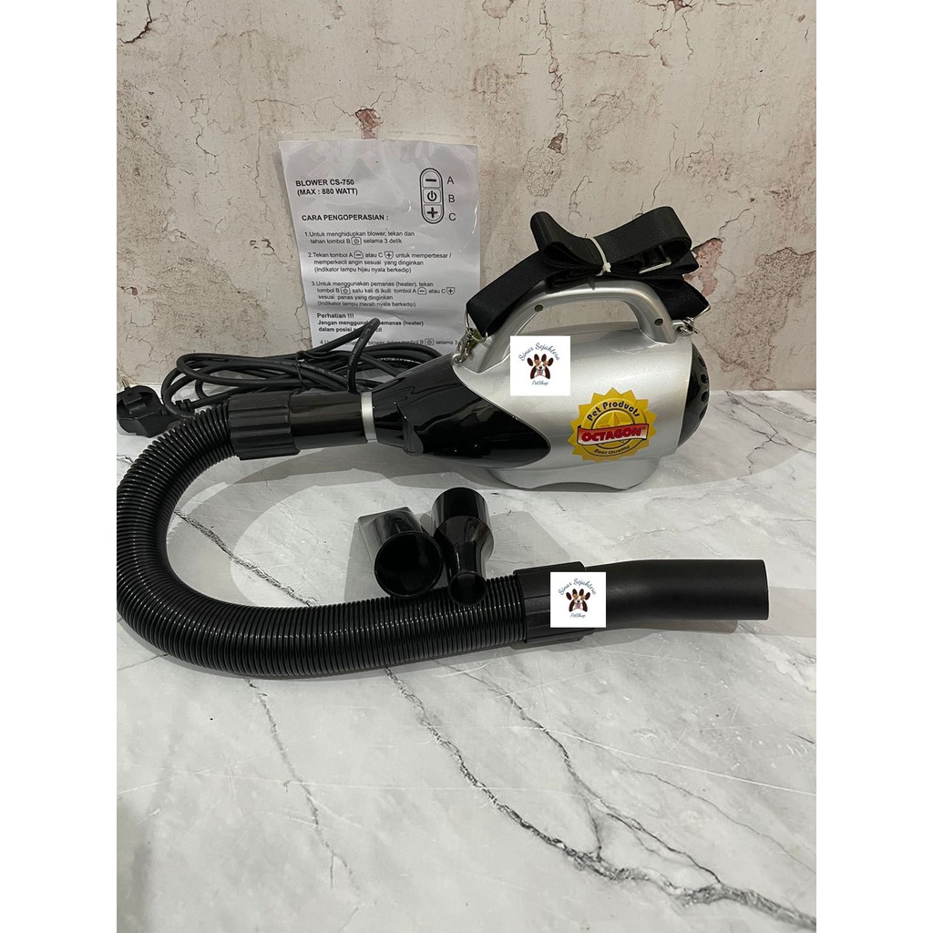 OCTAGON PET BLOWER ADJUSTABLE FAN - Blower Anjing Octagon CS-750 ORI