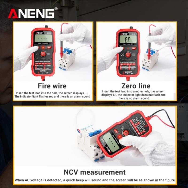 Multimeter Digital Akurat Multitester Arus Voltage Tester LCD AN8