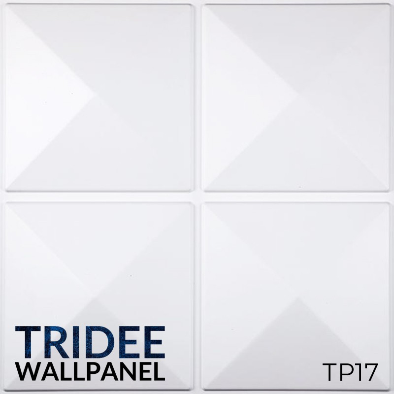 TRIDEE WALLPANEL | WALLPAPER DINDING DEKORASI | WALL PANEL 3D DINDING PVC-TP17 PYRAMID4