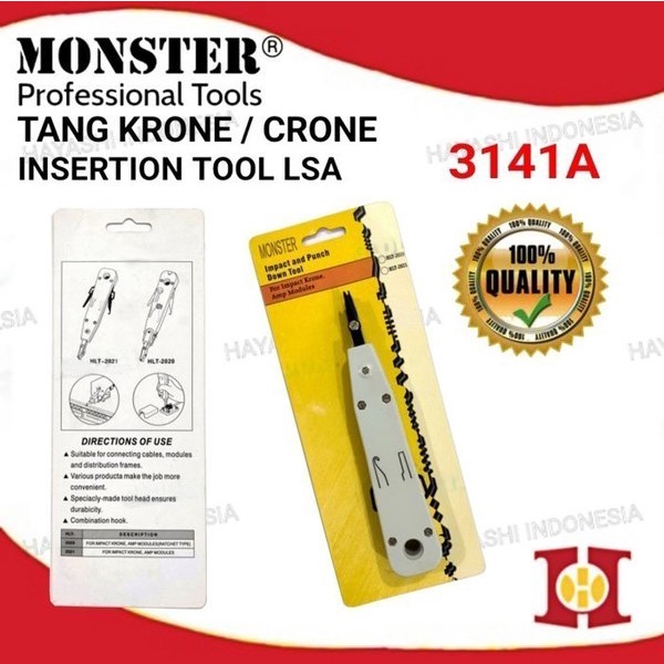 Tang Krone Crone LSA Insertion Impact Punch Down Cable Kabel Tool