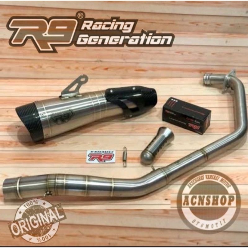 KNALPOT R9 H2 SS GP SS NEW ALPHA R15 V3 VVA R15 V2 CBR 150 FC NEW CB 150R FULL SYSTEM ORIGINAL