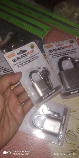Gembok Kotak Leher Pendek 30mm Blackfoot