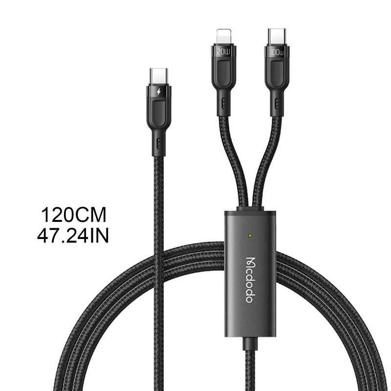 Zzz 2 In 1 Adapter Kabel Charger USB Tipe-C Ke Lightning PD