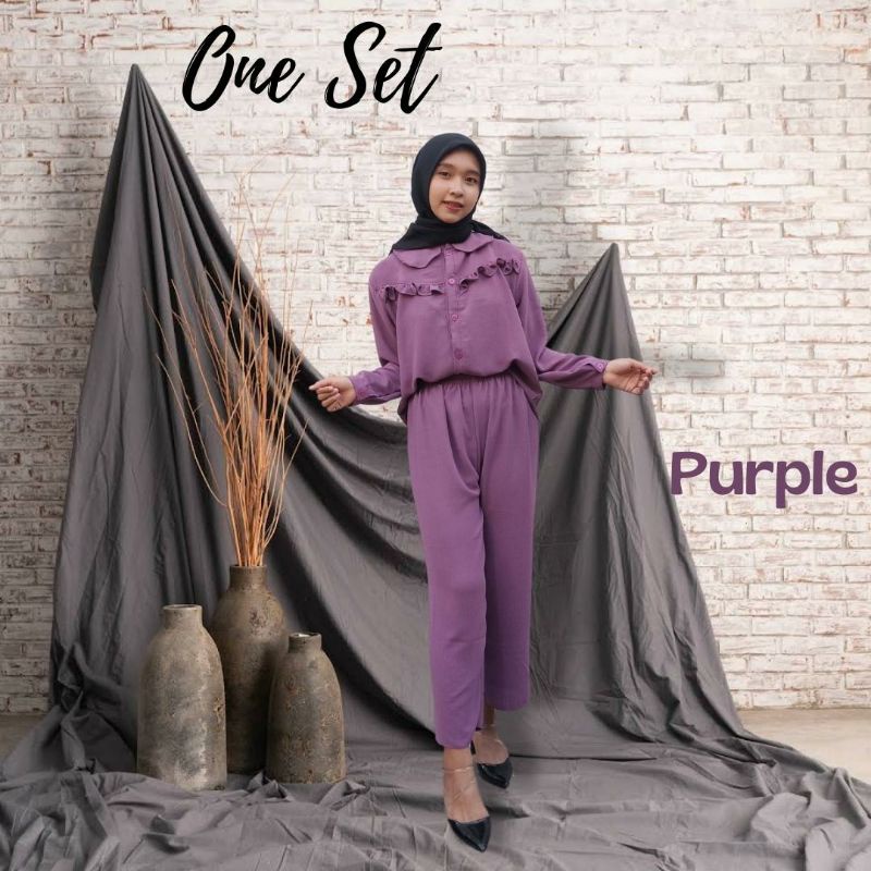 One Set Kemeja Crinkle