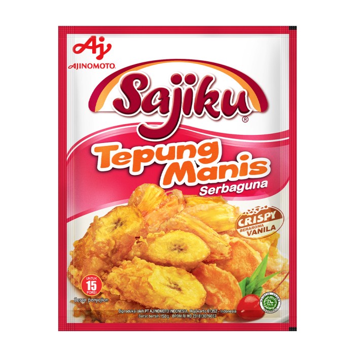 

Ds510 Sajiku® Tepung Pisang Goreng Crispy 150G (3 Pcs) Gr6B0B1