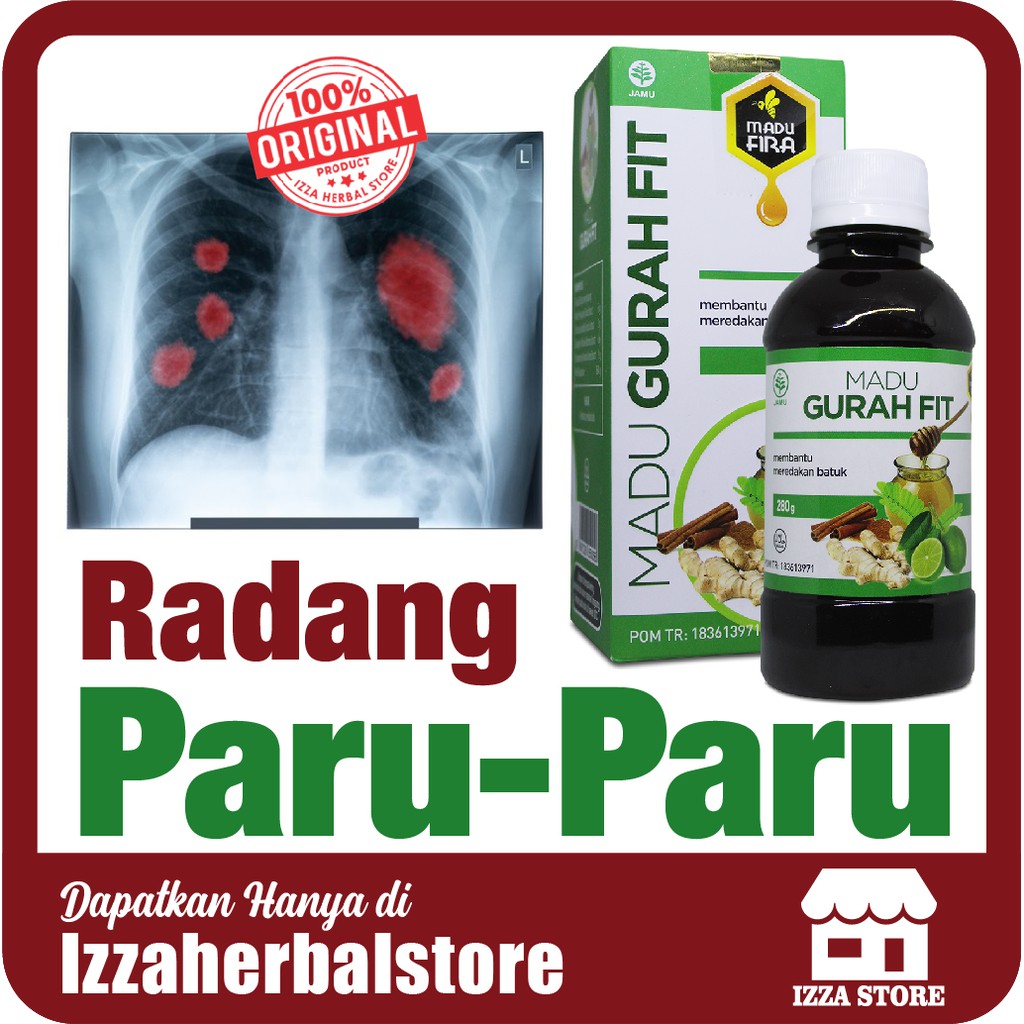 OBAT PARU Madu Gurahfit Madu Gurah Herbal Menyembuhkan Sakit Paru Radang Paru Paru Sembuh Total ORI