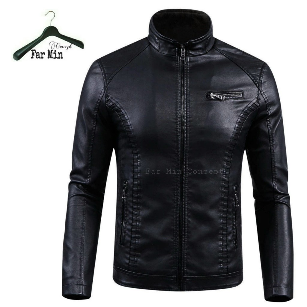 Jaket Semi Kulit Pria. / Jaket Kulit  / motor race / vector jacket