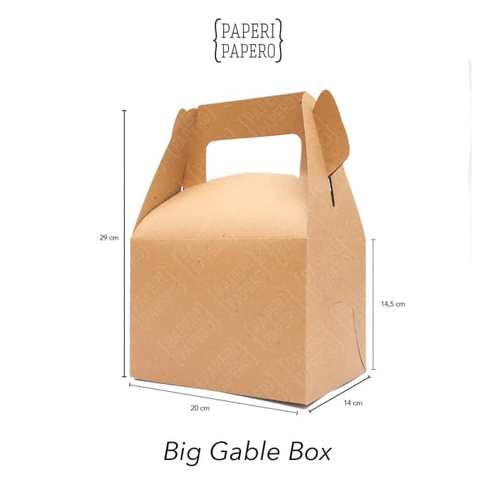 

Kraft Gable Box /BOX unik untuk kemasan/souvenir