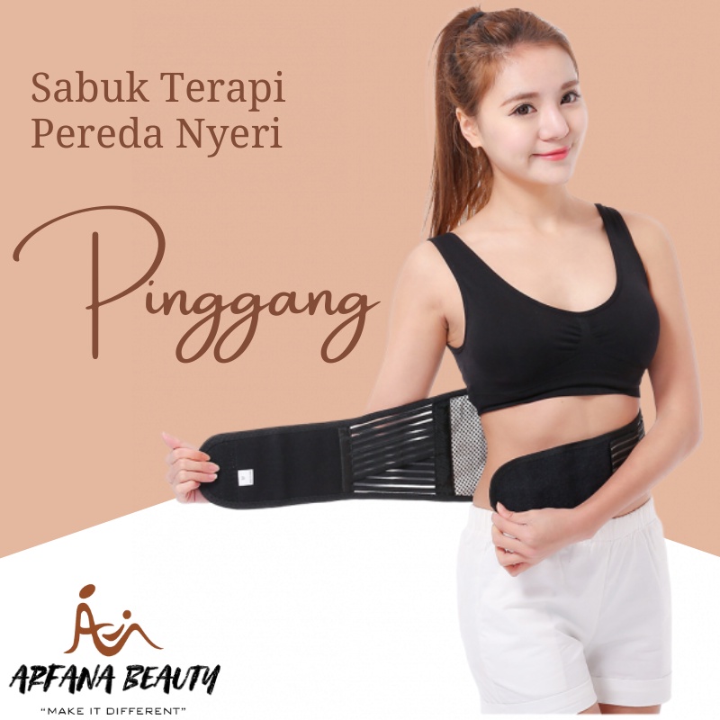 Sabuk Terapi Perut Pemanas Pinggang  Punggung Sabuk Magnet Terapi Tanpa Listrik NEW BELT CHS-0519