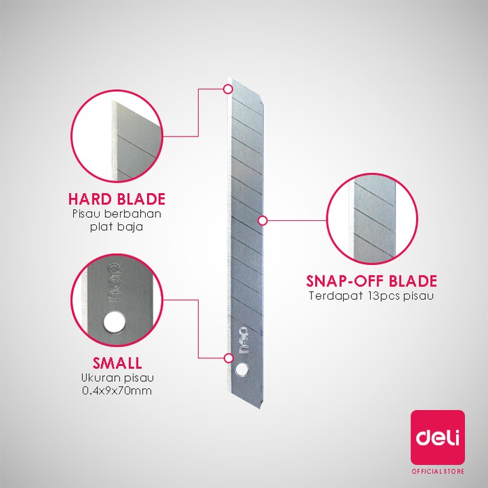 

Promo DELI Cutting Blade [W40651] - Isi ulang cutter / isi cutter anti karat Keren