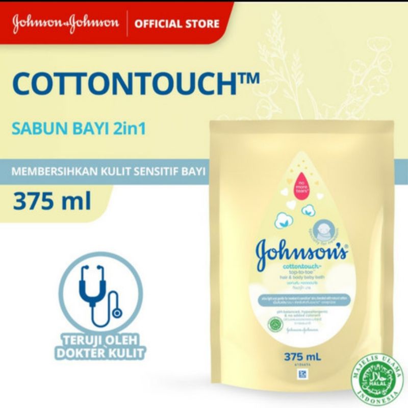 Johnson's Baby Cotton Touch Top To Toe Hair &amp; Body Bath - Johnson Sabun Shampoo Bayi - Shampo bayi