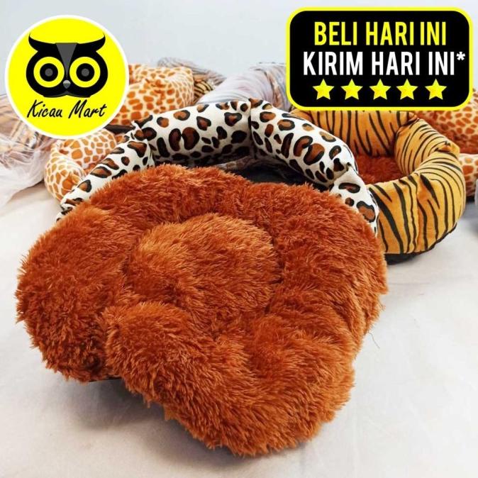BAYAR DITEMPAT BANTAL KUCING TEMPAT TIDUR KASUR KUCING ANJING KELINCI SUPER EMPUK TDR - MOTIF MACAN