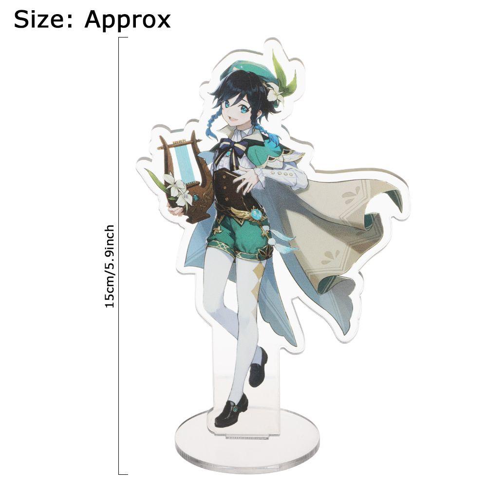 Populer Genshin Stand Model Desk Decor Akrilik Xiao Venti Anime Jepang