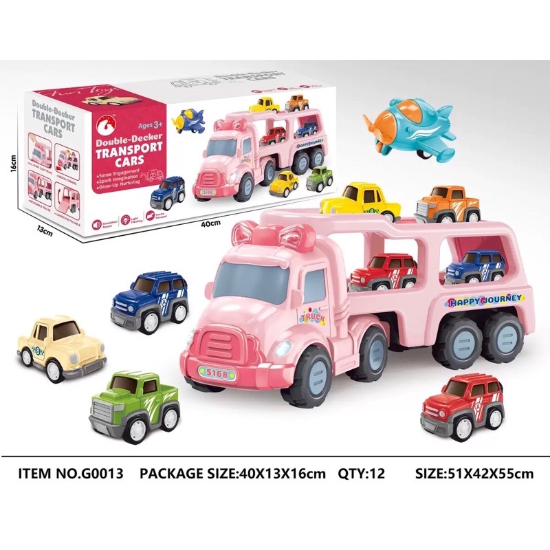 Mainan Mobil Truk Besar - Transport Cars - Mainan Mobil Kontainer set Premium