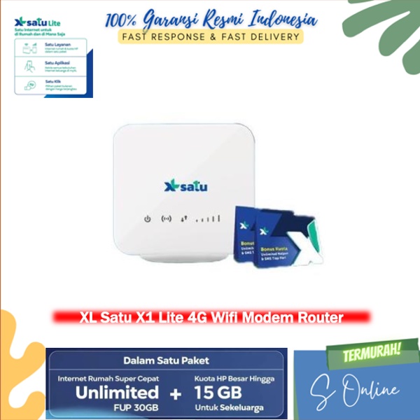 Advan XL SATU Lite XL Home  4G Modem Wifi Router Unlock BONUS KUOTA UNLIMITED