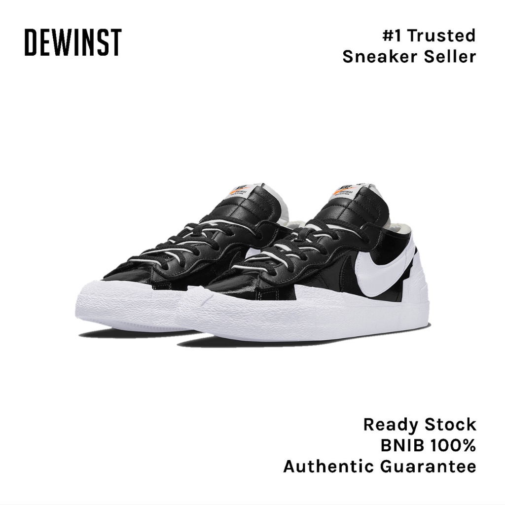 Sacai x Blazer Low Black Patent