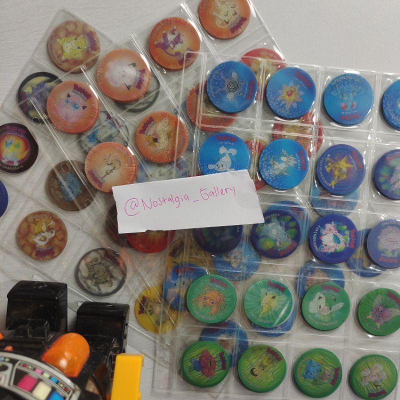 Tazos Tajos jadul Pokemon 3D fullset complete set 56 pcs mulus