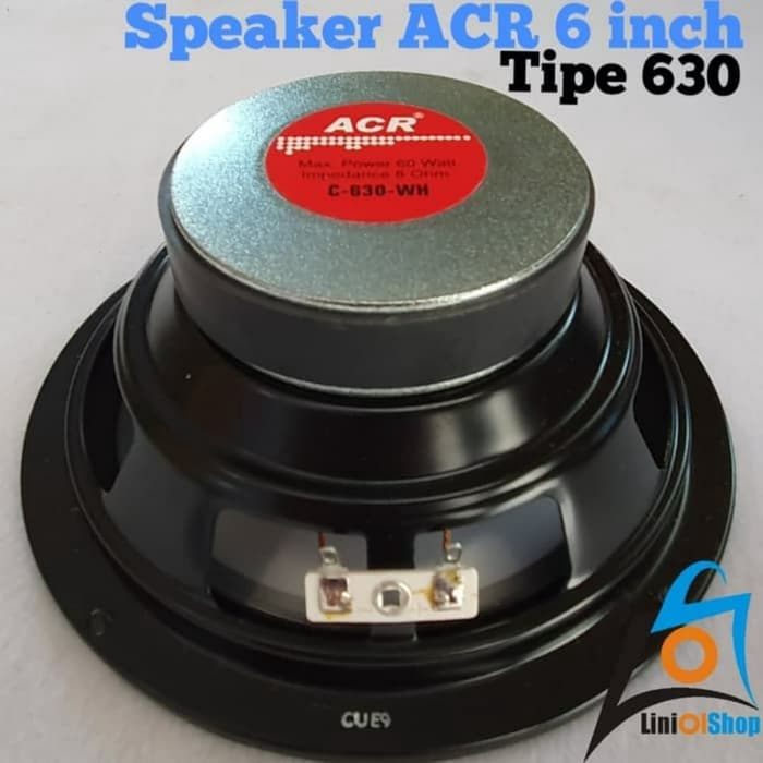 Speaker ACR 6 inch C-630-WH woofer/ speaker 6 inch acr woofer 630 ORIGINAL SINAR BAJA ELECTRIC